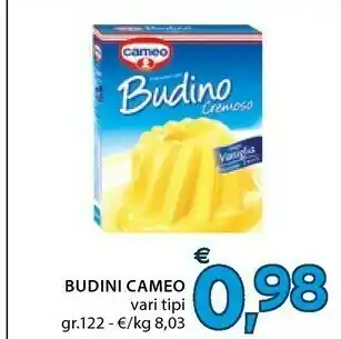 Mercatò Cameo Budino Budini Vari Tipi Gr122 offerta
