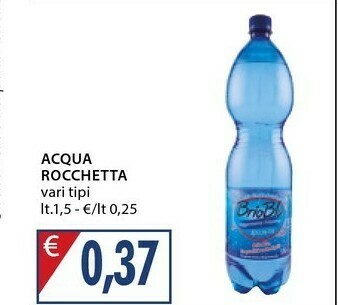 Mercatò Rocchetta Acqua offerta