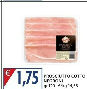Mercatò Negroni Prosciutto cotto offerta