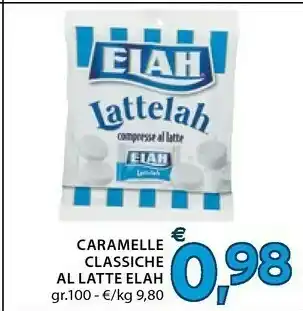 Mercatò Elah Caramelle Classiche Al Latte Gr100 offerta