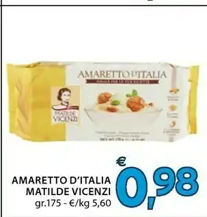 Mercatò Matilde Vicenzi Amarettoditalia Amaretto Italia Gr175 offerta