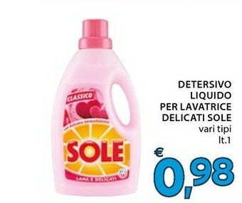 Mercatò Sole Detersivo lavatrice offerta