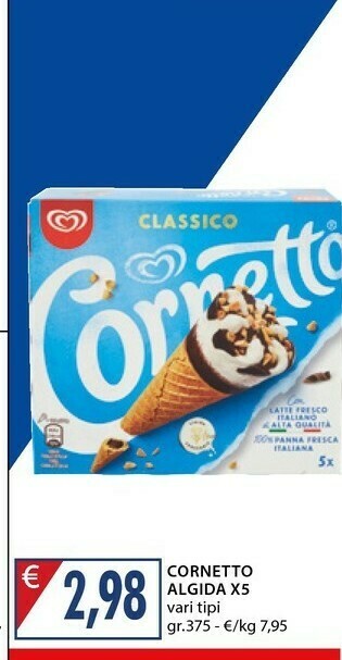 Mercatò Algida Cornetto offerta