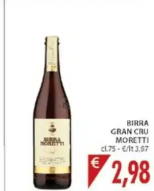 Mercatò Cru Birra Moretti offerta