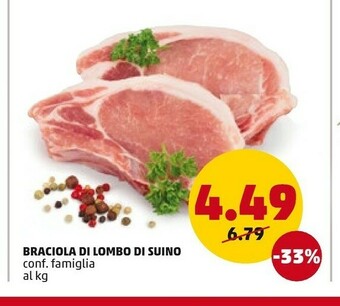 PENNY Braciola Di Lombo Di Suino offerta