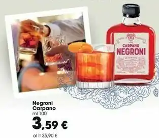 Carrefour Market Carpano Negroni offerta