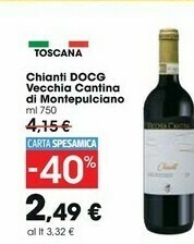 Carrefour Market Vecchia cantina Chianti 750 G(ml) offerta