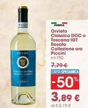Carrefour Market Piccini Orvieto Classico DOC/ Toscana IGT Rosato Collezione Oro offerta