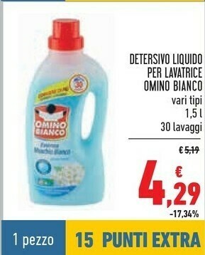 Conad Omino Bianco Detersivo lavatrice offerta