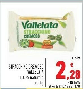 Conad Vallelata Stracchino offerta