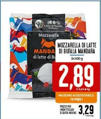 Conad Mandara Mozzarella Di Latte Di Bufala offerta