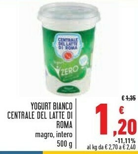 Conad Centrale del latte di roma Latte offerta