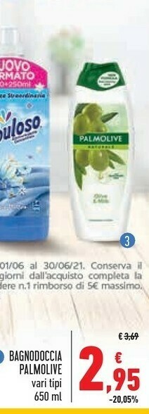 Conad Palmolive Bagnoschiuma offerta