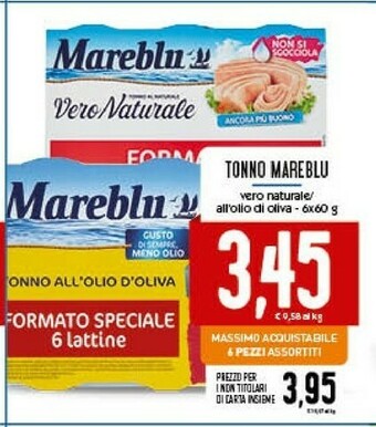 Conad Mareblu Tonno All'Olio D'Oliva offerta