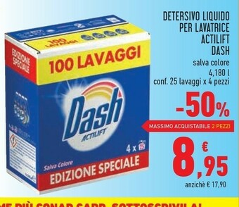 Conad Dash Detersivo lavatrice offerta