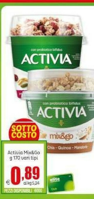 Elite Activia Activia offerta