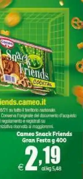 Elite Cameo Snack offerta