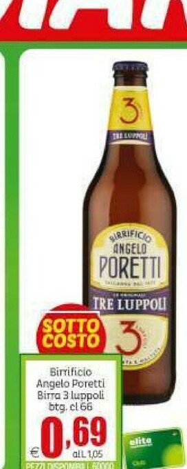 Elite Angelo poretti Birra offerta