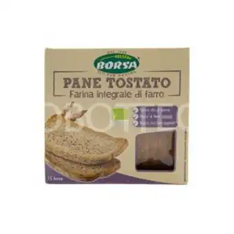 Pane tostato con farina integrale di farro borsa 250g
