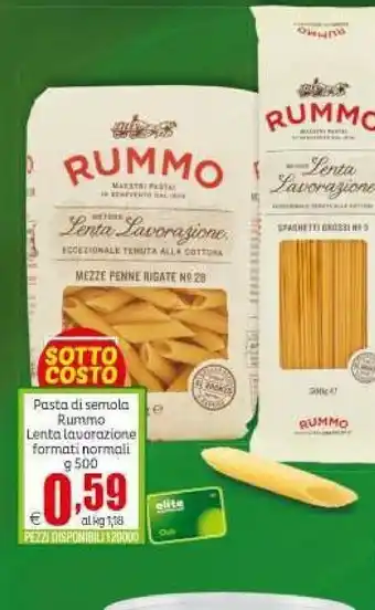 Elite Rummo Pasta di semola offerta