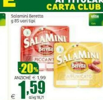 Elite Beretta Salame offerta