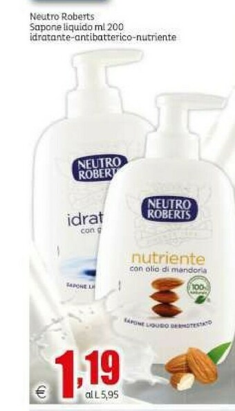 Elite Neutro Roberts Sapone liquido offerta