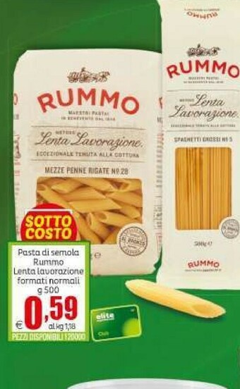 Elite Rummo Pasta di semola offerta