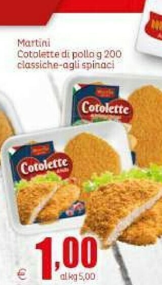 Elite Martini Cotolette di pollo offerta