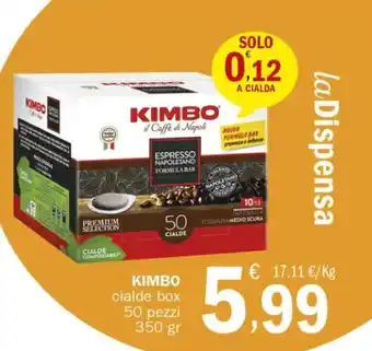 Crai Kimbo Cialde box 50 pezzi 350 gr offerta