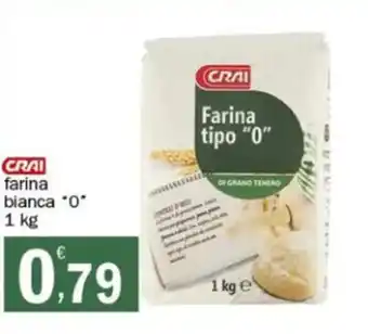 Crai Crai Farina bianca "0" 1 kg offerta