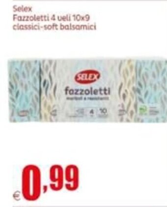 Elite Selex Fazzoletti 4 veli 10x9 classici-soft balsamici offerta