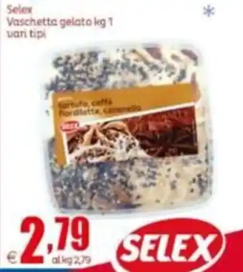 Elite Selex Vaschetta gelato 1 kg vari tipi offerta
