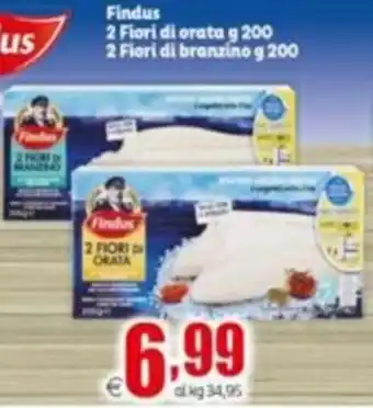 Elite Findus 2 Fiori di orata 200 g / 2 Fiori di branzino 200 g offerta