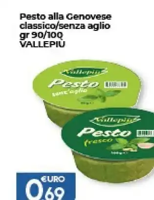 Colonial Sud Vallepiù Pesto alla Genovese classico/senza aglio 90/100gr offerta