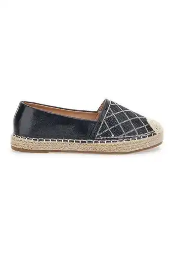Espadrillas plocadi 8055 nere con strass
