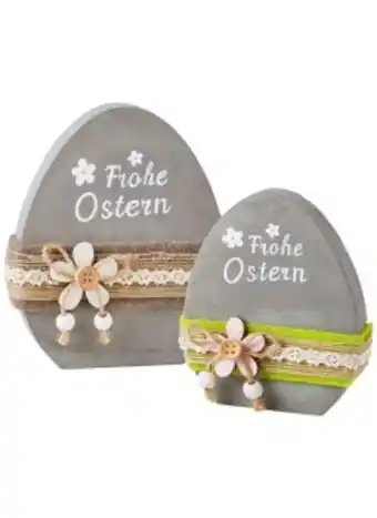 Bonprix Soprammobili uova di pasqua con fiori (set 2 pezzi) offerta