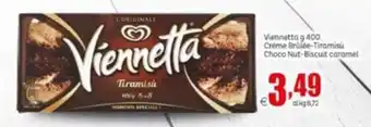 Vienetta 400 g Crème Brulée-Tiramisù Choco Nut-Biscuit caramel
