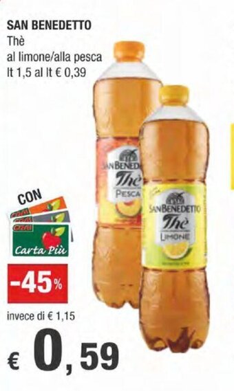 Crai San Benedetto Thè 1,5 lt offerta