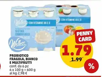 PENNY Probiotico fragolla, bianco e multifrutti offerta