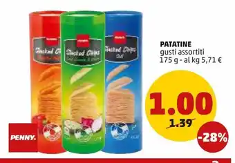 PENNY Patatine gusti assortiti offerta