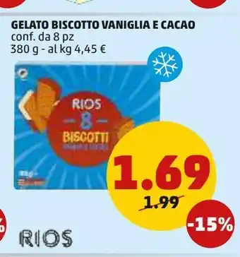 PENNY Gelato biscotgto vaniglia e cacao offerta