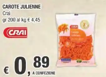 Crai Crai Carote Julienne 200 gr offerta