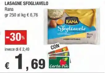 Crai Rana Lasagne Sfogliagrezza 250 g offerta