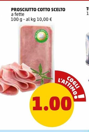 Prosciutto cotto scelto