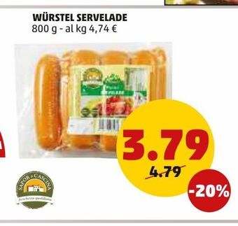 PENNY Wurstel servelade offerta