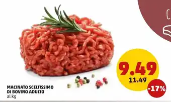 PENNY Macinato sceltissimo di bovino adulto offerta