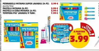 PENNY Pennarelli mitama super lavabili 24 pz: offerta