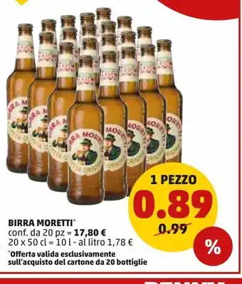 PENNY Birra moretti offerta