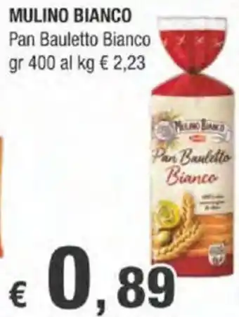 Crai Barilla Mulino Bianco Pan Bauletto Bianco 400 gr offerta