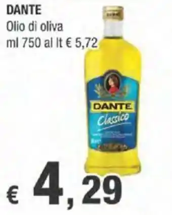 Crai Dante Olio di oliva 750 ml offerta